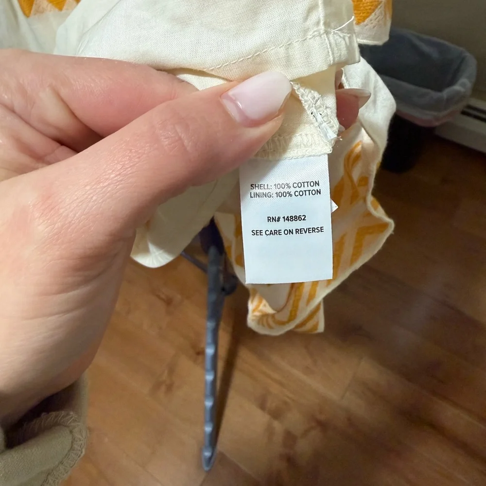 Torrid Belle Isle Size 00- Yellow and White Belle Sleeve Mini Dress - Picture 10 of 10